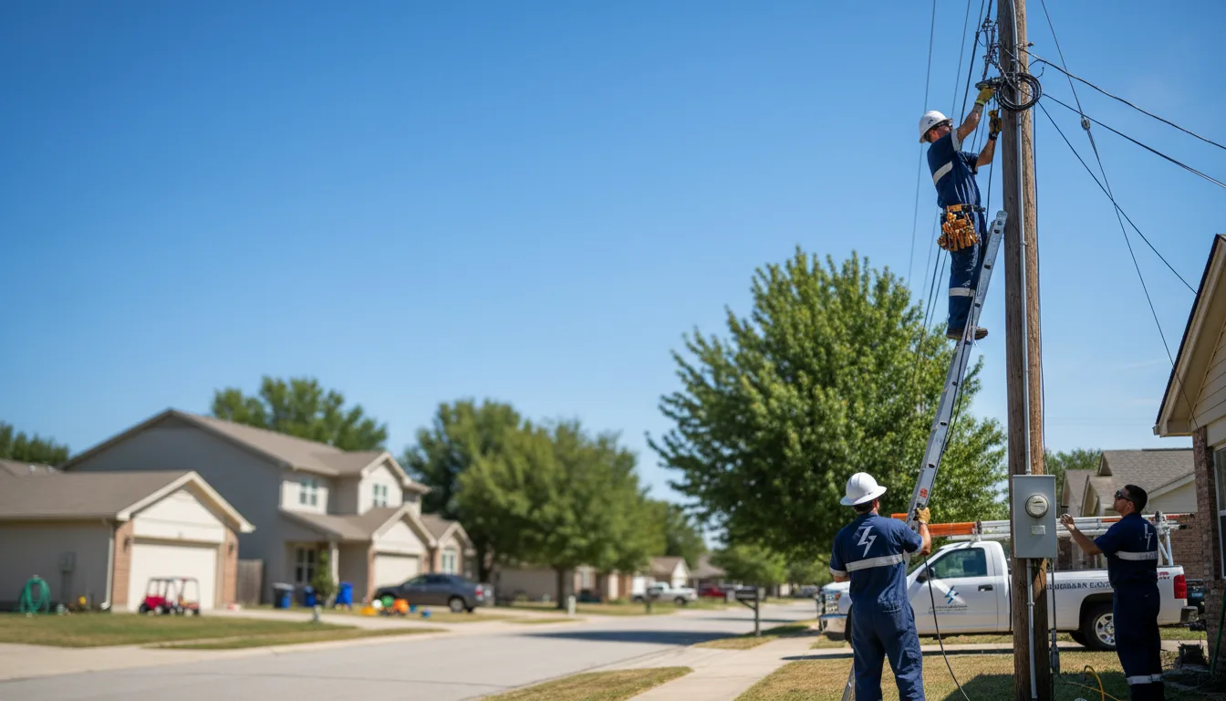 Residential electrician providing installation services in Waverly, KY